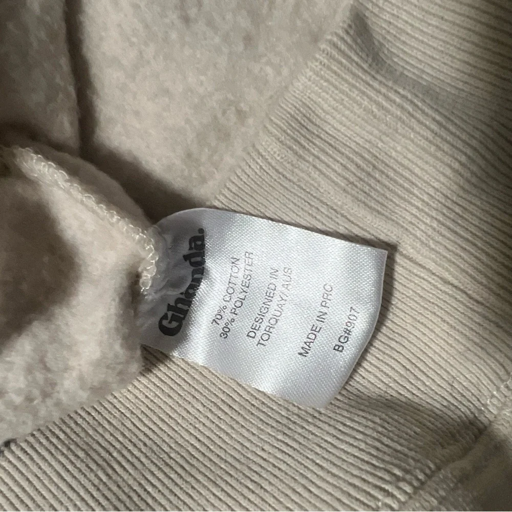Ghanda Co. Adult Ocean State Cream Rocky Hoodie Unisex Size Small